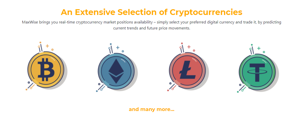 trade an extensive crypto selection